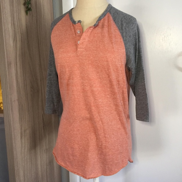 ALTERNATIVE EARTH Baseball Tee Relaxed Heathered - Picture 1 of 3